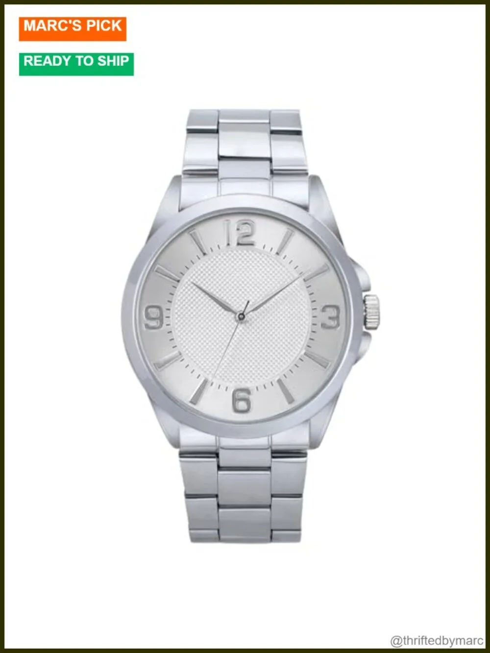 Men's Classic Watch 41mm Dial Analog Display Arabic Numerals Water Resistant